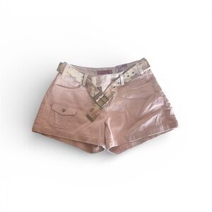 SO Pink Women's Cargo Shorts with Belt NWT